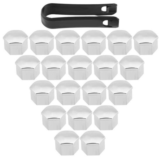 20 Pièces 17mm écrou Roue De Voiture Moyeu Automatique Vis Protection Capuchon Antivol Pour La Plupart Des Roues De Voiture Pour Nylon PA66(Noir