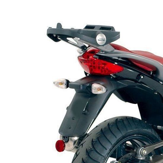 Porte-bagages Givi E125 Noir - Pour Moto, Fixation Simple, Fabrication Italienne