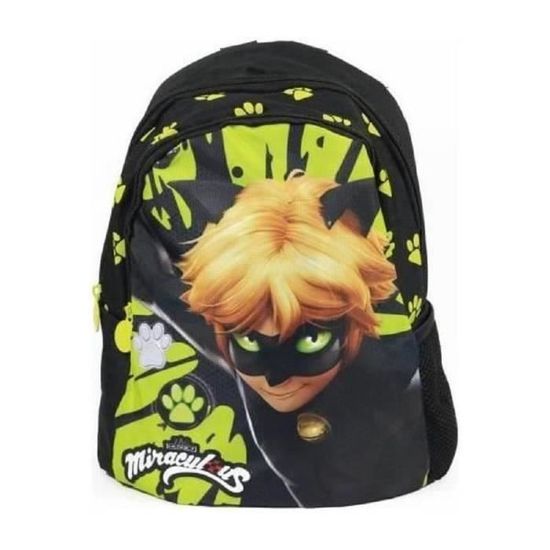 Sac a dos MIRACULOUS LADYBUG chat noir adrien NEW 29 cm