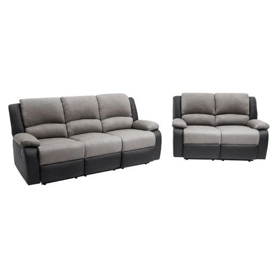 Ensemble Canapé 3-2-1 Places Imebel - Canapé 3 Places, Canapé 2 Places Et Fauteuil, Tissu, Sans Lit, Design Contemporain, Pieds Chromés