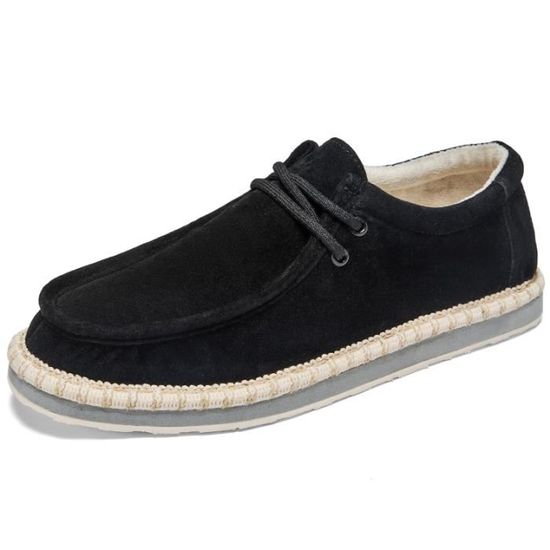 Mocassins Homme En Daim Noir PIER.ONE - Taille 44 - Occasion Très Bon État