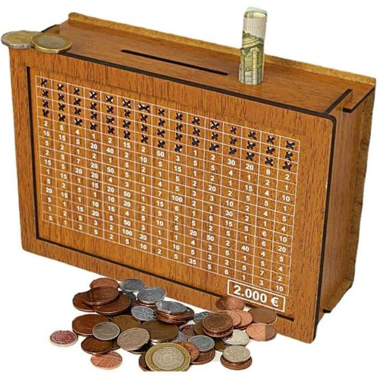 Caisse D'Épargne En Bois, Boîte De Rangement Vintage Caisse D'Épargne