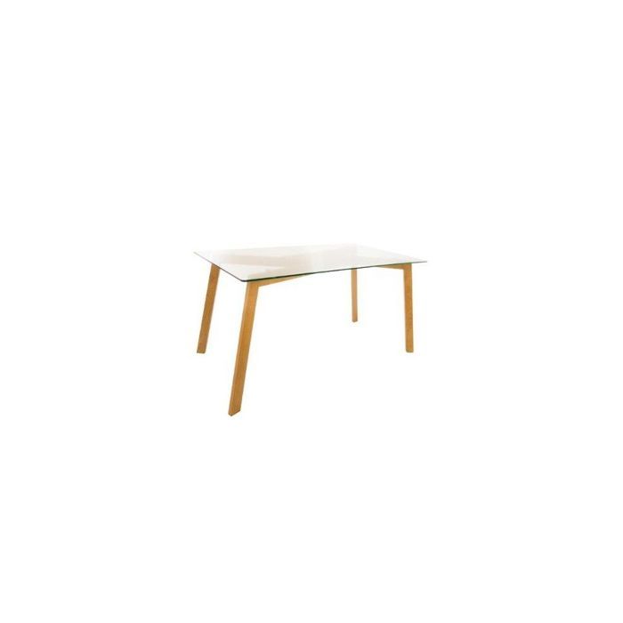 Table Taho - 150 x 80 x 74 cm - Verre - Transparent 80 cm