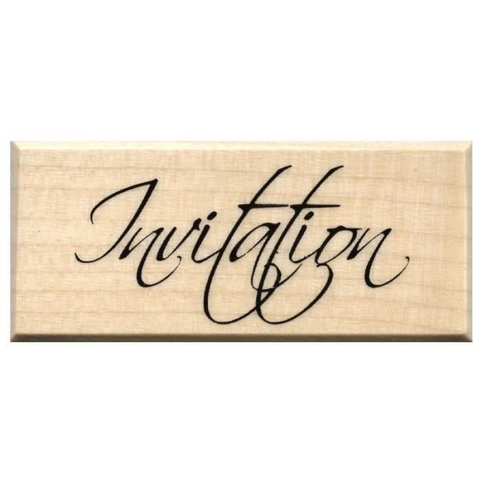 Tampon Divers Invitation Dimensions : 5,5 x 2,5 cm