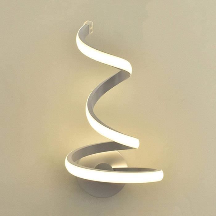 Applique d'intérieur, lumière chaude spirale 15w