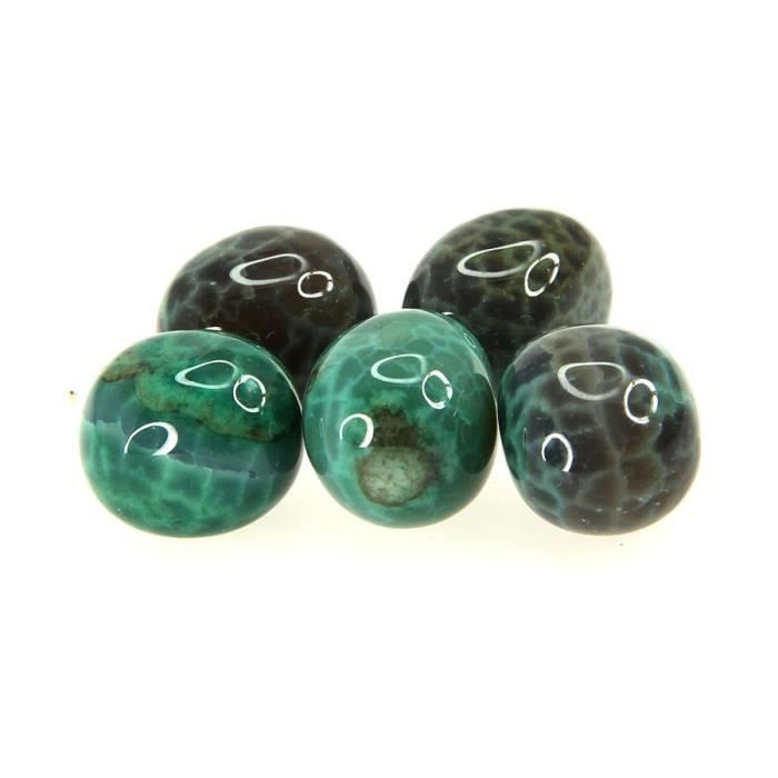 Agate Paon Verte Lithothérapie Pierre naturelle