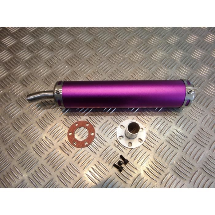 cartouche silencieux universel adaptable violet pour pot echappement scooter moto mecaboite 50 125 ...