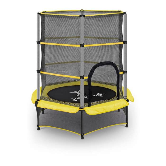 Trampoline pour enfants de jardin d'extérieur et d'intérieur Uniprodo diamètre 140cm Jaune