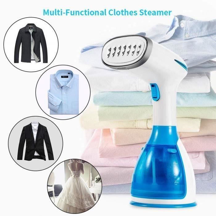 Défroisseur Vapeur Portable,1000W ,fer à repasser portable ,steamer 2 en 1 prêt en 20 secondes horizontal pour maison et voyage,C9