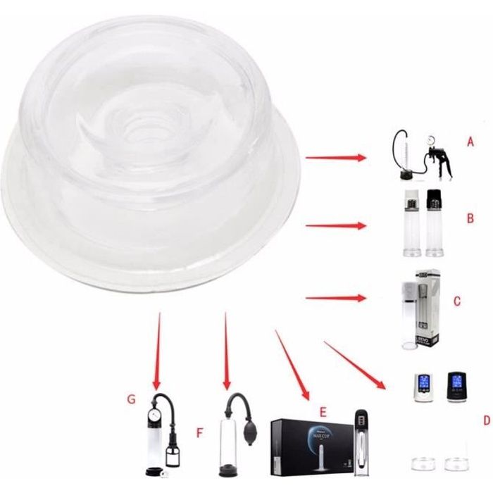 Remplacement universel de Silicone de joint de cylindre de confort de manchon de pompe de pénis de précision #A