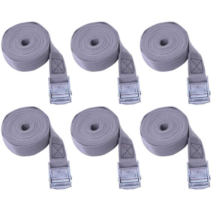 Sangle Arrimage Cliquet, Sangles D'arrimage Voiture, Sangle A Cliquet Camion, Sangle De Serrage à Boucle INOX à Cliquer Sangle Polyp