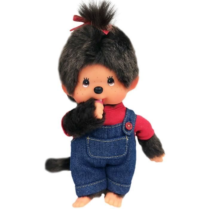 BANDAI - Monchhichi - Salopette - Fille & T-shirt - Rouge