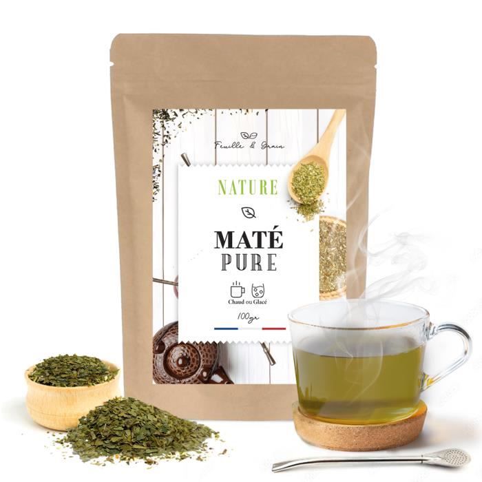 Yerba Maté Vert Superieur Feuille En Vrac- Antioxydants, Énergie & Vitamines- Origine Brésil- Sachet Fraicheur Refermable 200g