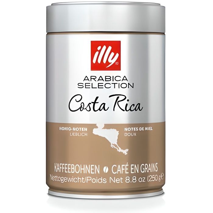 Illy Café en grains Arabica Selection Costa Rica 9980 Argent et Marron - 8003753181493