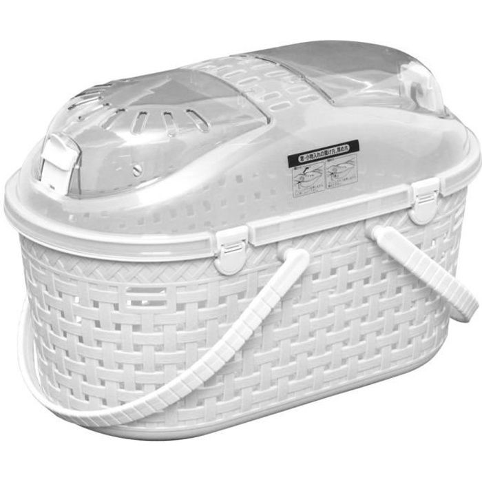 IRIS OHYAMA - Panier transport / Caisse - Ventilation optimale - Pour chat- chien- rongeur - Mesh Pet Carry - MPC-450- Blanc