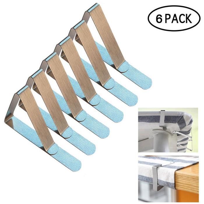 Pince de Nappe en Inox 6 Pièces