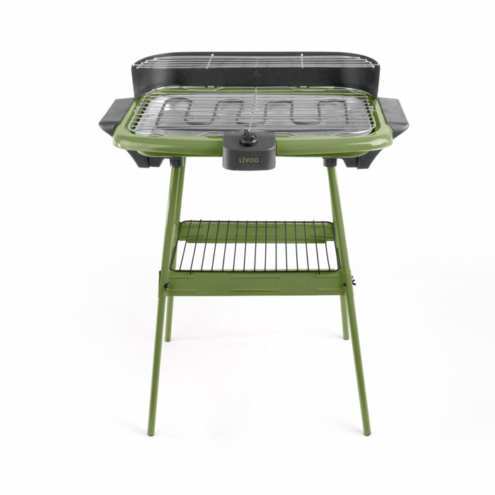 LIVOO Barbecue électrique sur pieds - Surface de cuisson 47 x 28 cm
