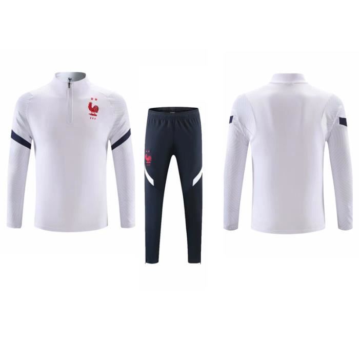 Maillot d'entraînement XXXL2021 argent Nouvelle France maillot d'équipe à manches longues automne et hiver maillot Mbappe maillot