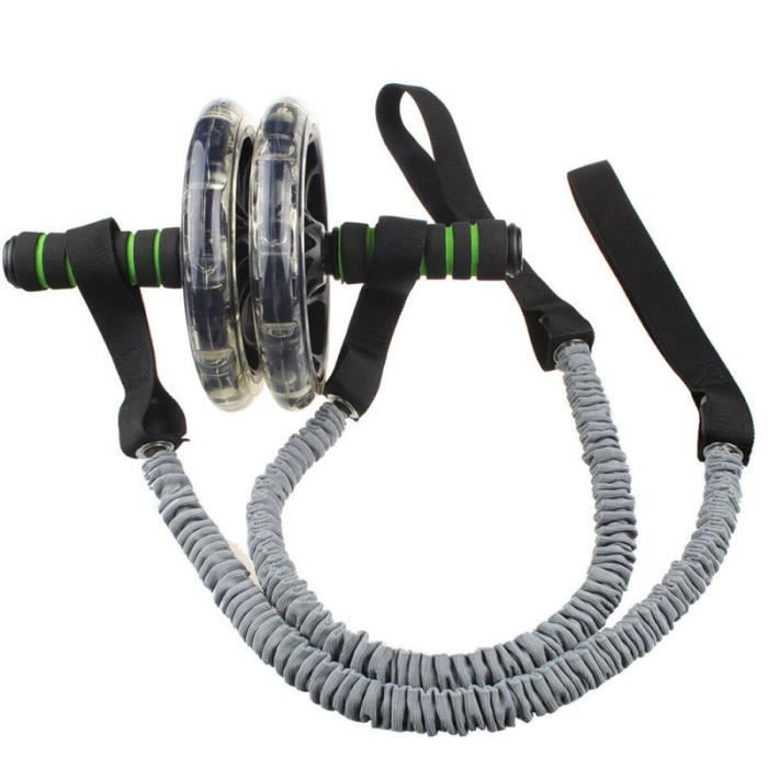 Roue abdominale traction corde roue auxiliaire élastique tension ceinture résistance exercice APPAREIL ABDO - PLANCHE ABDO