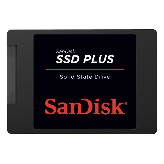 Sandisk SSD PLUS 480GB, 480 Go, 2.5-, Série ATA III, 535 Mo-s, 6 Gbit-s