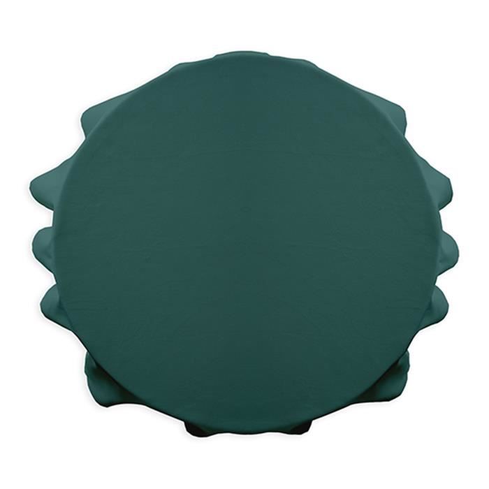 Nappe ronde polyester FAMILY 180cm Emeraude