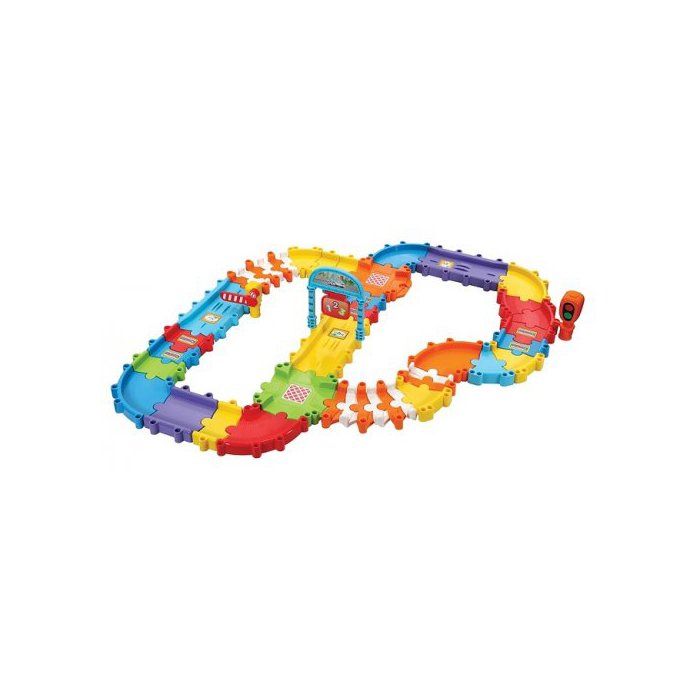 Tut Tut Bolides - Super Pack multipiste twist 46 pieces et accessoires - Circuit vehicule Vtech - Extension univers Tut tut