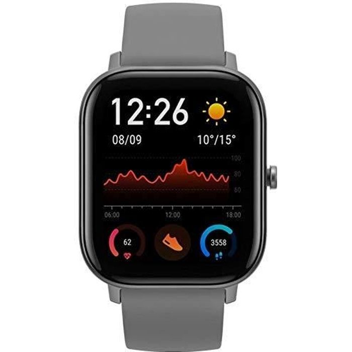 Amazfit GTS Montre Connectée Gris/Lava Grey - Version Europe