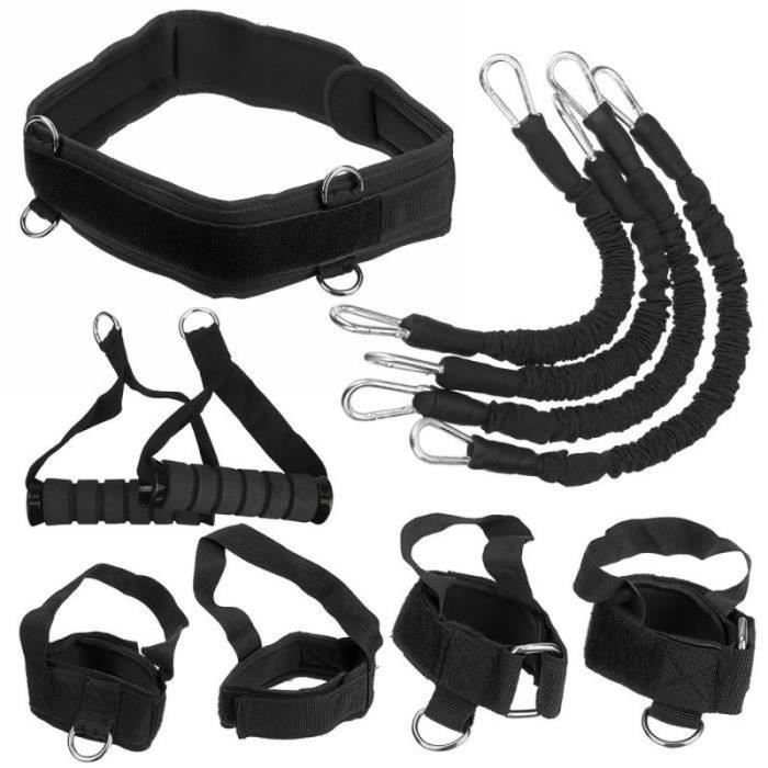 BT14150-AVANC Bandes de Résistance Elastique 150LBS Boxe Flexion sur Jambe Rebondir Fitnesse Musculation NOIR