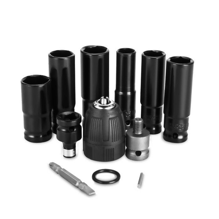 Bergen 21mm Steckschlüssel – 1/2" Vierkantantrieb, Für Schlagpistolen, Chrom-vanadium, 80 Mm Lang