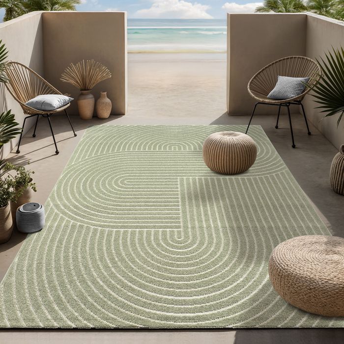 Tapis de Salon Moderne - THE CARPET - Santo Plus - Vert - 160 x 220 cm