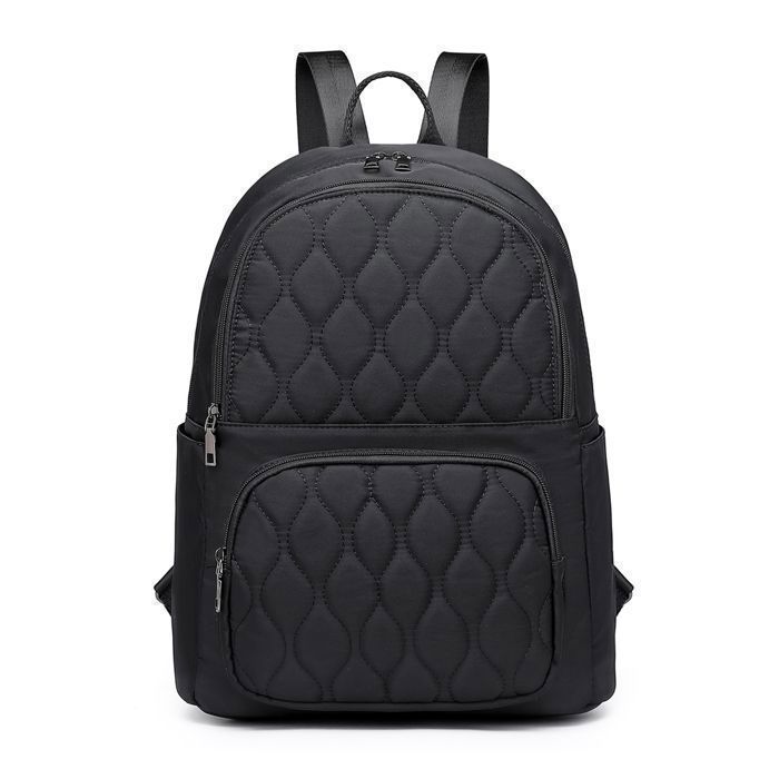 Miss Lulu Sac a Dos en Nylon Leger Sac a dos Decontracte avec Plusieurs Compartiments Interieurs pour Femme et Homme Noir Cdiscount Bagagerie Maroquinerie