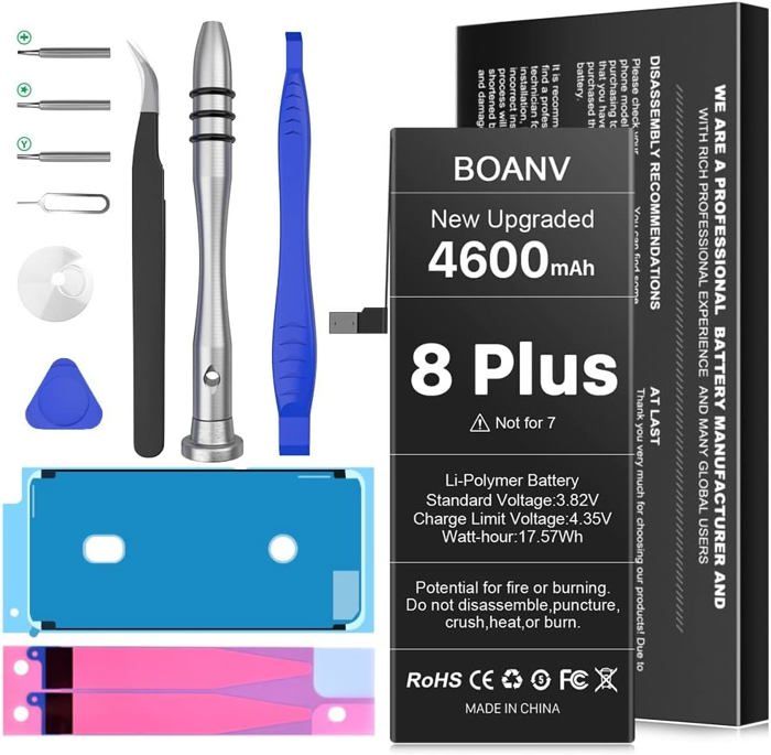 Batterie Neuve Pour IPhone 8 Plus - Marque GLOBALSTOCK - Fabriqué En France - Compatible Apple