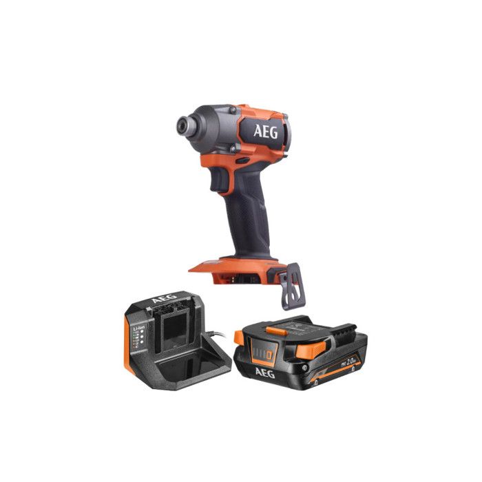 Pack AEG Visseuse à chocs BSS18C3B3 0 18V Brushless 1 batterie 2.0Ah 1 chargeur SETL1820S