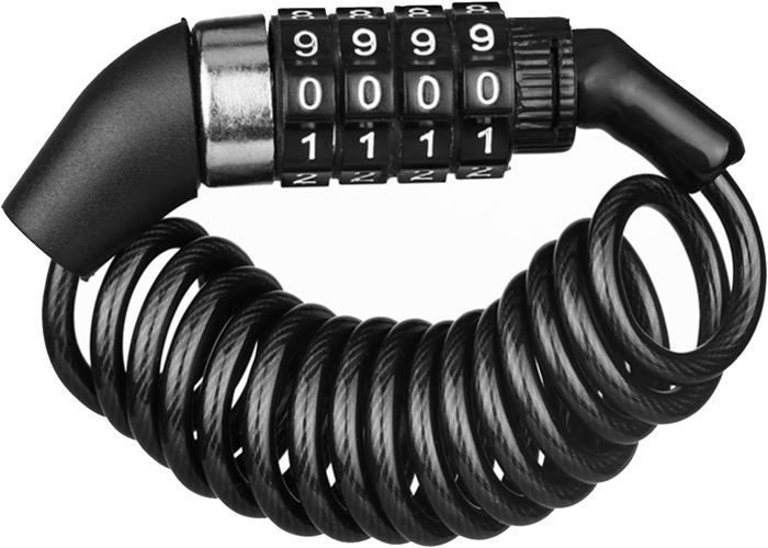 Antivol Câble à Code – 4 Chiffres, 1.4m, Pour Casque Moto Ou Vélo, Neuf