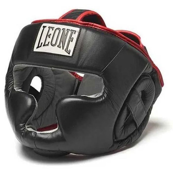 Casque De Boxe Léone DNA Noir - Face Ouverte