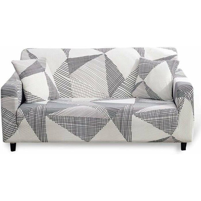 Housse de Canapé - AUTREMENT - Extensible 3 Places - Antidérapante - Universelle - Gris