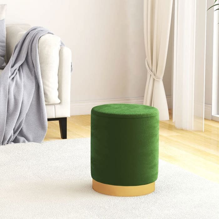 vidaXL Tabouret de Rangement Rond Pouf de Salon Repose-pied de Salle de Séjour Tabouret de Couloir Chambre Maison Intérieur 340283