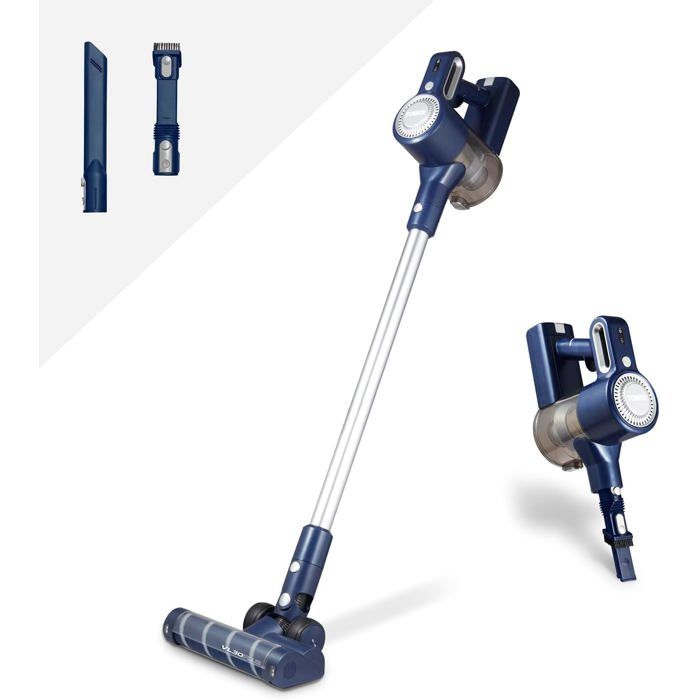 Aspirateur Balai 3-en-1 - TOWER - VL35 - Sans Fil - Filtre HEPA - 222 V - Bleu Foncé et Argenté - Tower