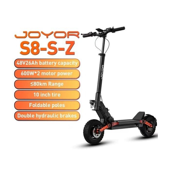 Trottinette électrique JOYOR S8E avec siège 48 V 26 Ah 10 pouces