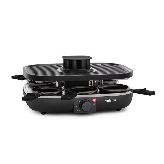 Tristar RA 2760 – Appareil gourmet avec système d’aspiration intégré – Plaque 6 personnes – –