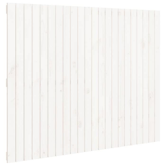 Tête de lit murale en bois - VIDAXL - Blanc - 140x3x110 cm - Bois massif de pin - Installation murale - Soutien du dos
