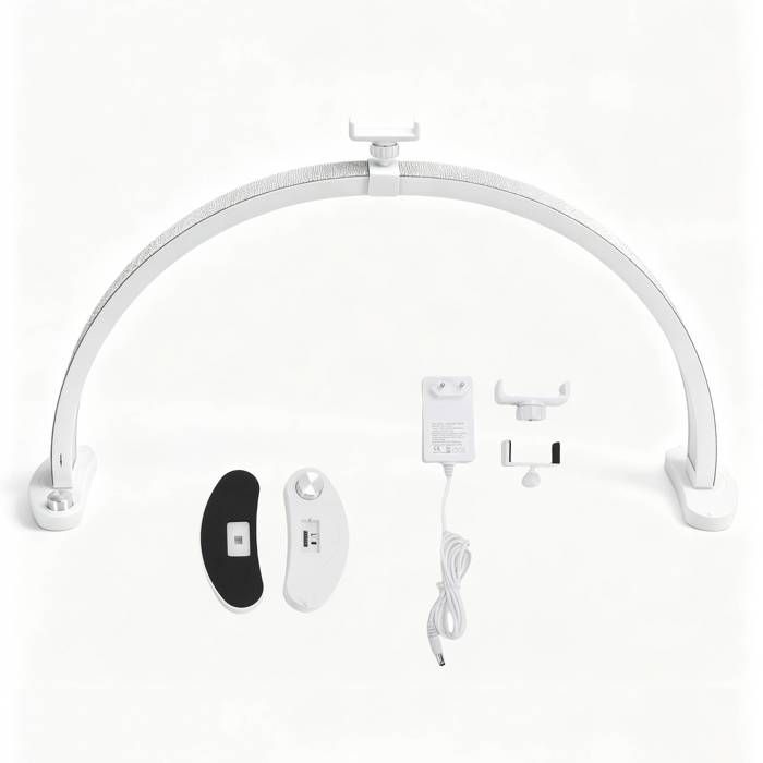 GOTOTOP lampe à ongles demi-lune Lampe de Table à ongles LED de 28 pouces avec support de luminaire decorative Prise UE