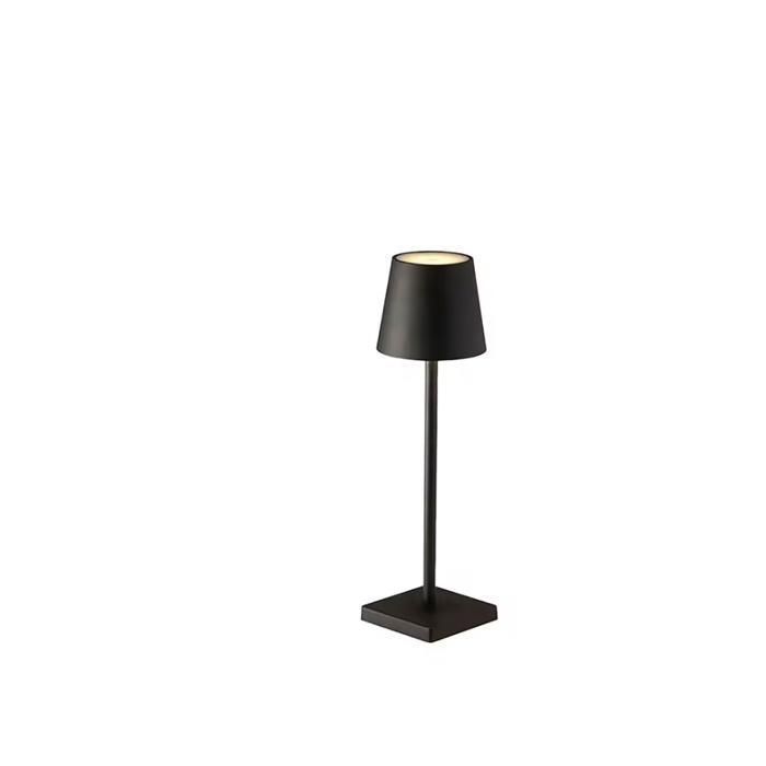 Lampe à poser led 38cm 5w Tactile Métal et ABS Rechargeable USB Intensité Variable Noir