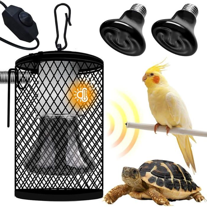 Lot de 2 tapis chauffants 50W pour semis animaux domestiques et reptiles CHAUFFAGE