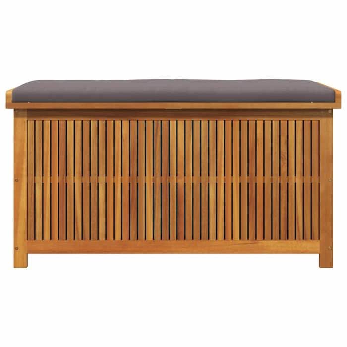 Sale 2026 Coffre à coussins dextérieur - BURKE - MEUBLE JARDIN - 113x50x605cm - bois massif dacacia CC38