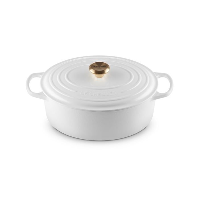 LE CREUSET Cocotte Oval Evolution en Fonte émaillée 31 cm Blanc