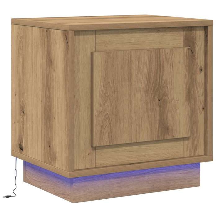 En solde Cabinet de chevet(1 pc) - UU - Armoire/Table de lit - Chêne artisanal 44x345x45 cm L5025