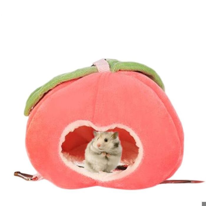 Maison pour hamster Nid douillet et confortable en forme de fruit idéal pour les petits animaux - Nid de couchage pour hamster