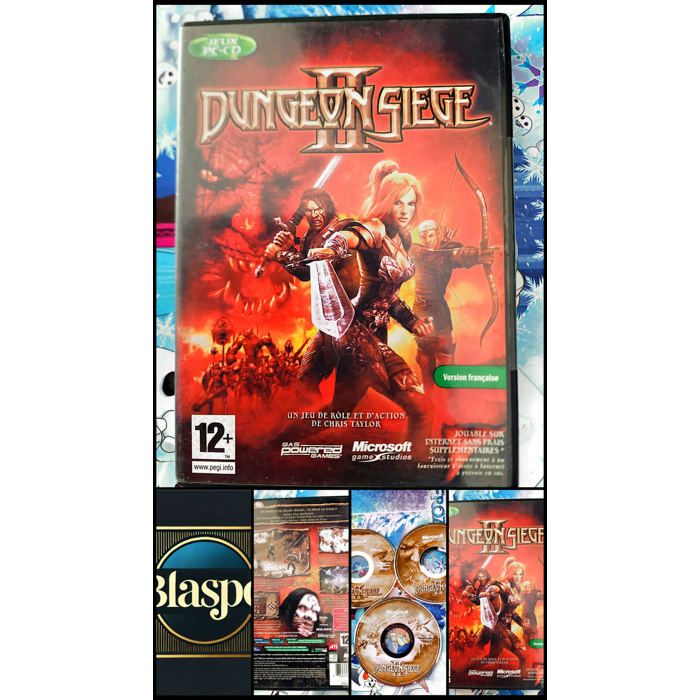 Microsoft Game Studios Jeu PC Dungeon Siege II Incomplet Cd 2 3 4 Manque Disque 1 Rpg Action Microsoft