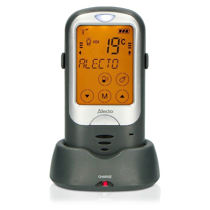 Alecto DBX68GSBU - Unité bébé supplémentaire pour le babyphone audio longue portée DBX68GS - Gris
